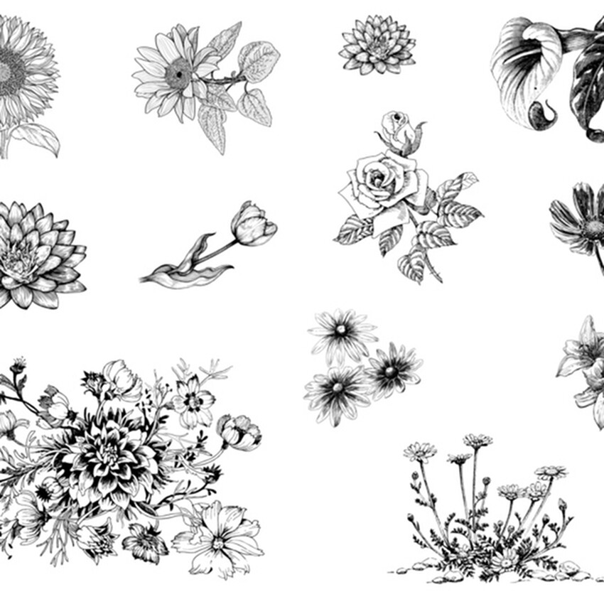Photograph: Mayco Designer Silkscreen: Flowers II