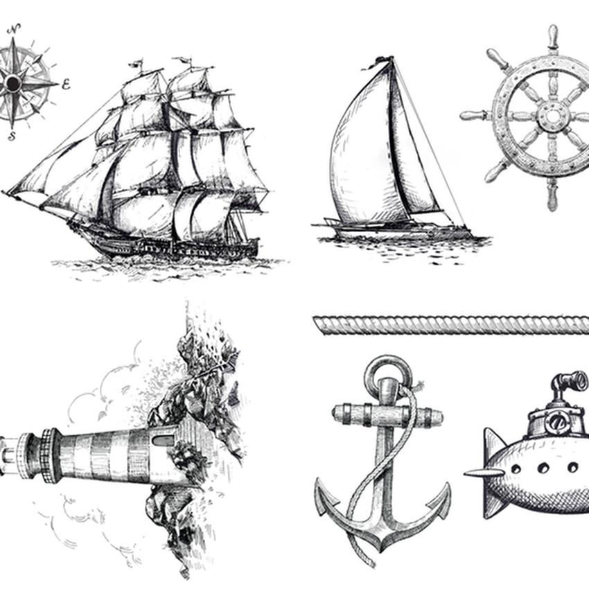Photograph: Mayco Designer Silkscreen: Nautical