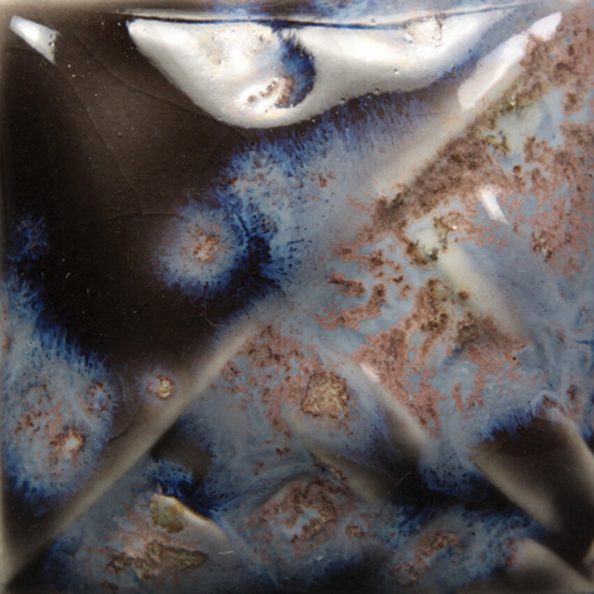 Photograph: Mayco Stoneware Crystal Brush-On: Galaxy 473ml