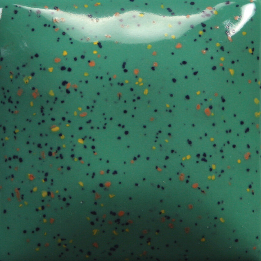 Photograph: Mayco Stroke & Coat Speckled Brush-On Glaze: Jaded 473ML