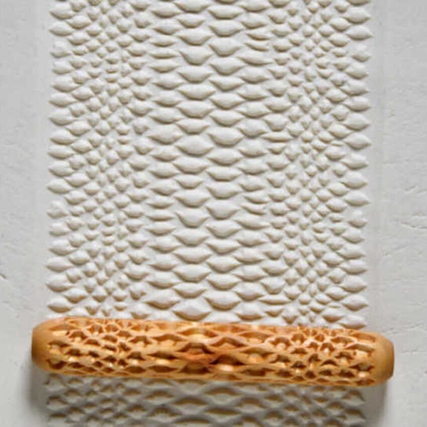 Photograph: MKM 10cm HandRoller Design 65. Snake Skin.