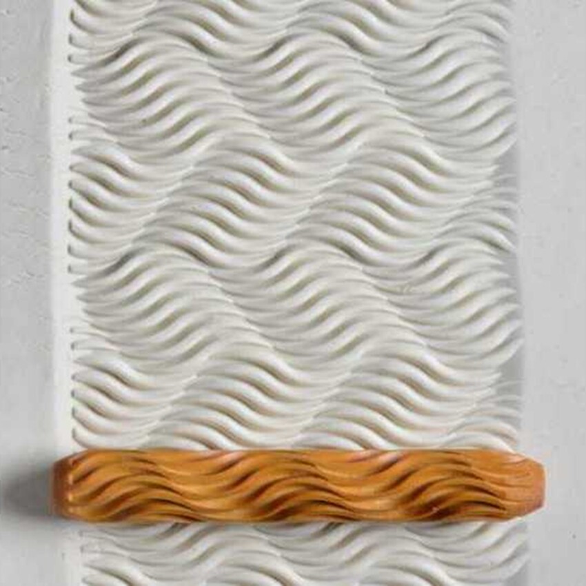 Photograph: MKM 10cm HandRoller Design 69. 3D Zigzag.