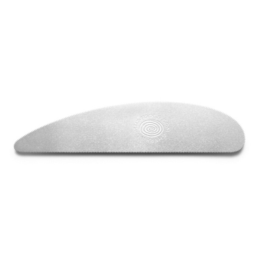 Photograph: Mudtools Long Scraper Stainless Rib (Serrated 24 Teeth Per Inch)