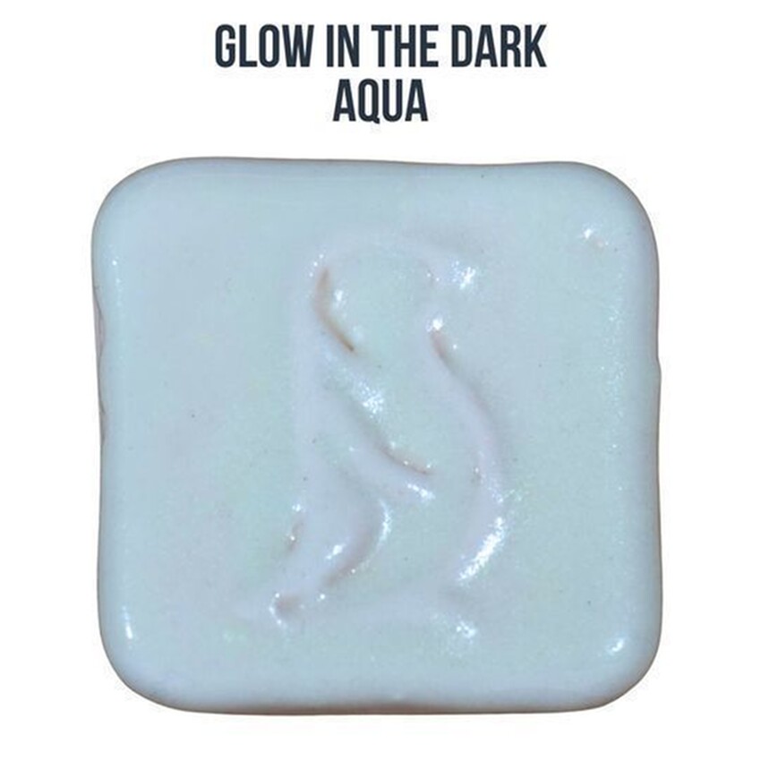 Photograph: Penguin Glow In The Dark ^06 Glaze: Aqua 118ml