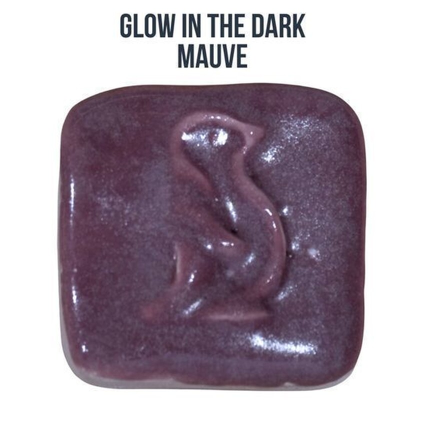 Photograph: Penguin Glow In The Dark ^06 Glaze: Mauve 118ml