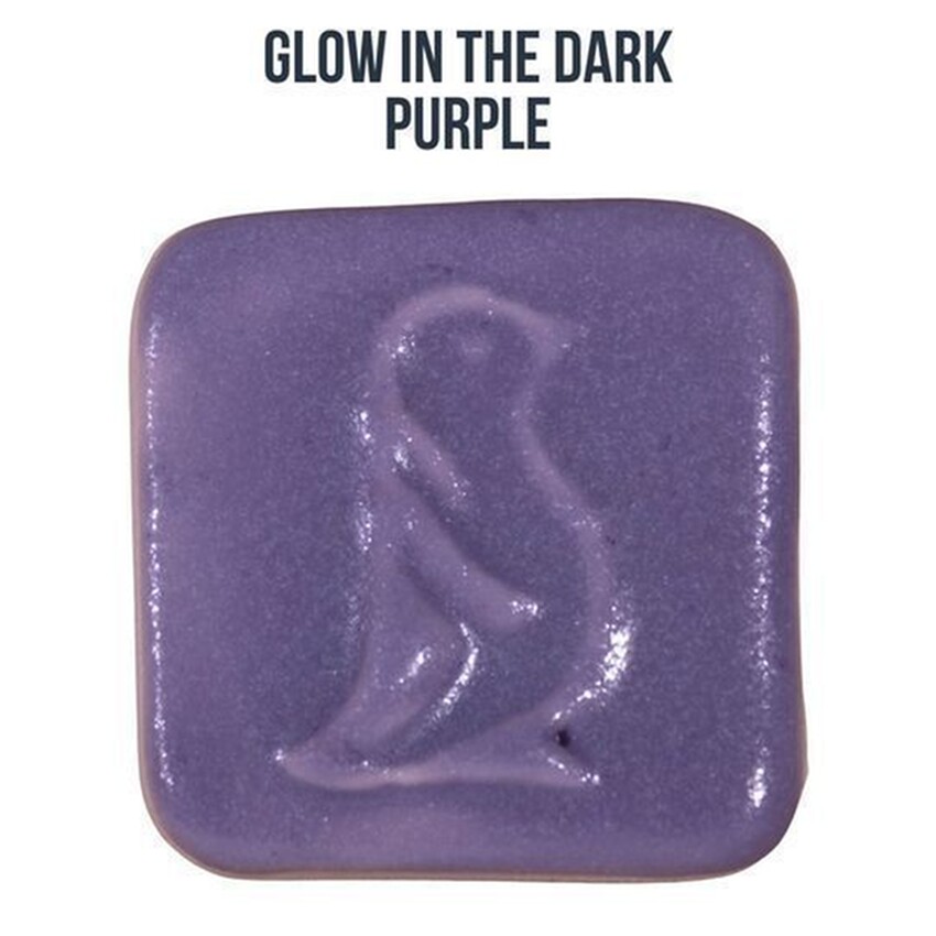 Photograph: Penguin Glow In The Dark ^06 Glaze: Purple 118ml