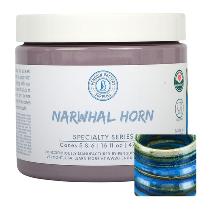 Photograph: Penguin Speciality ^5-6 Glaze: Narwhal Horn 473ml