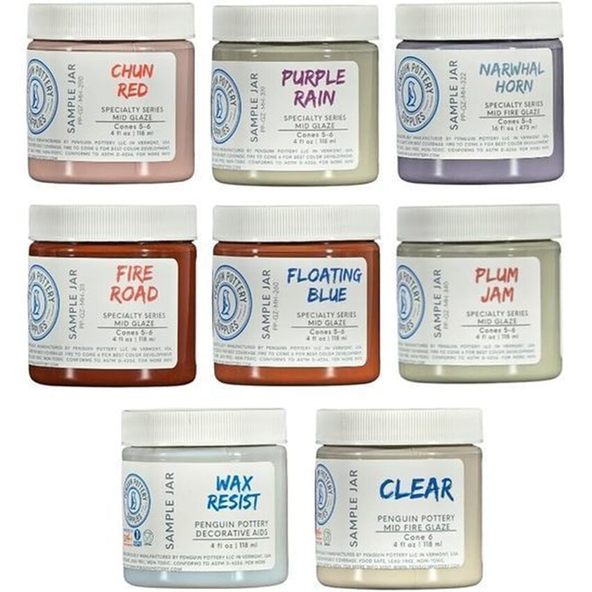 Photograph: Penguin Speciality ^5-6 Glaze Set #2 8x 118ml