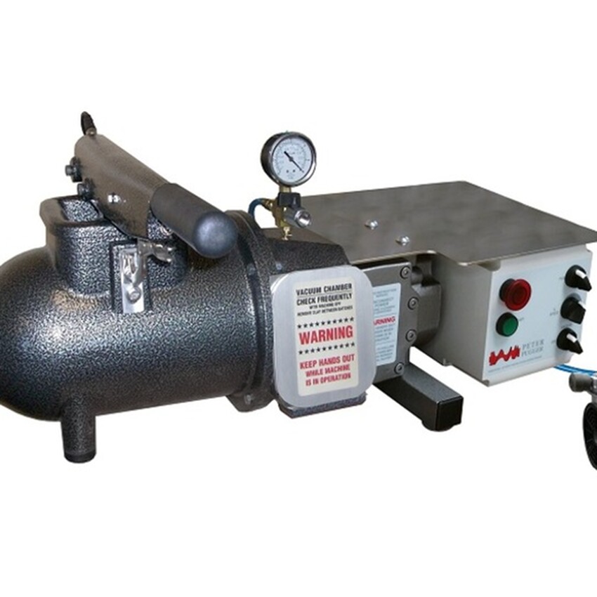 Photograph: Peter Pugger VPM-9SS Vacuum Deairing Power Wedger Pugmill (Stainless)