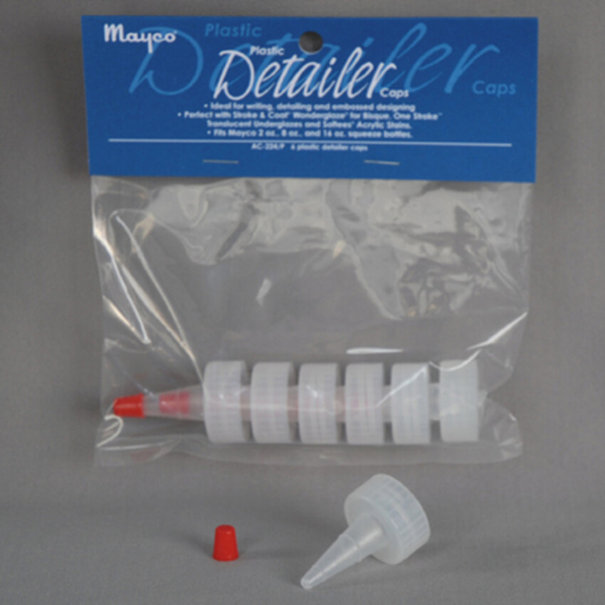 Photograph: Plastic Detailer Caps: 6 caps only for 2oz squeeze bottle (see E)
