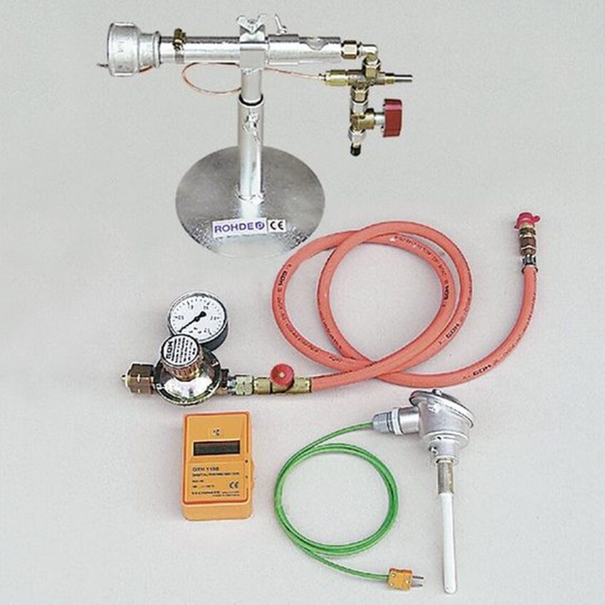 Photograph: Raku Complete Accessories - Includes burner, regulator, hose and temperature measuring equipment