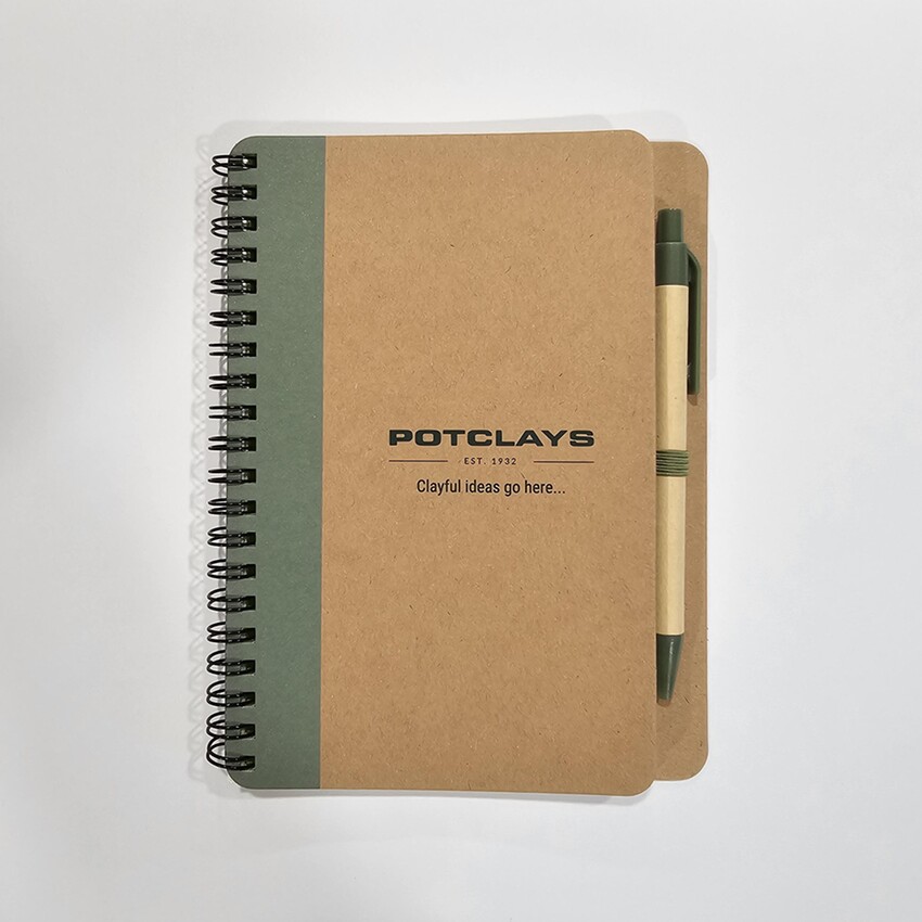 Photograph: Recycled Paper Cover Notebook - Sage Green 