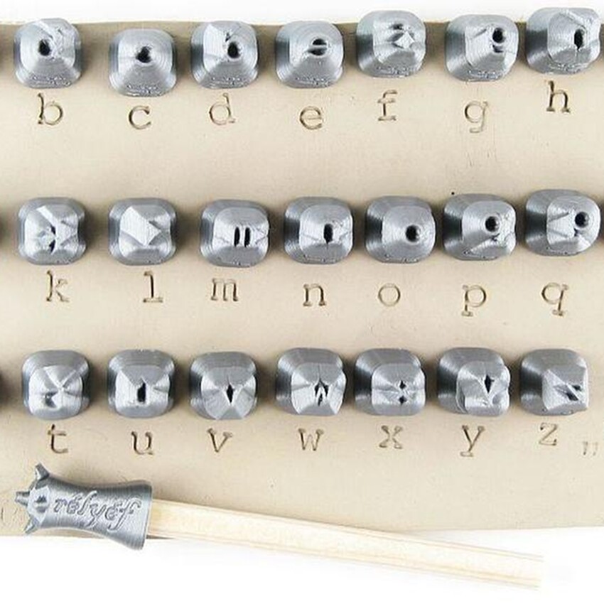 Photograph: Relyef Tools: Alphabet Lowercase 6mm - Courier