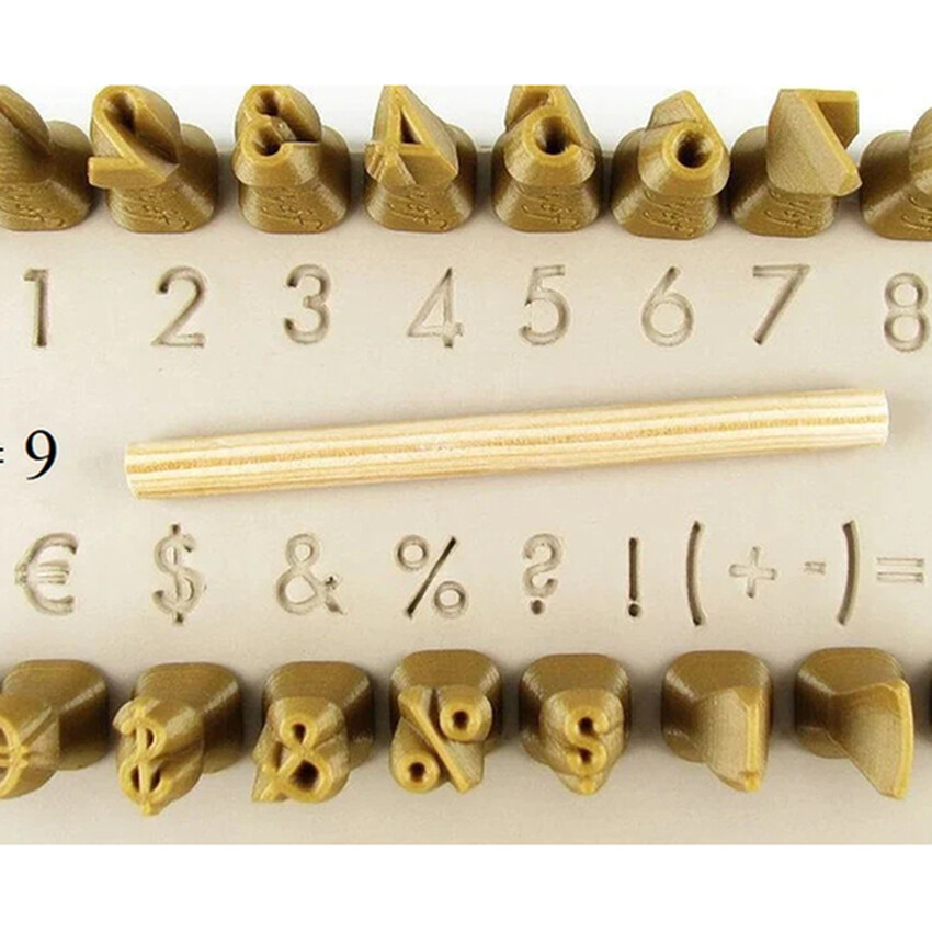 Photograph: Relyef Tools: Numerals 10mm - Futura