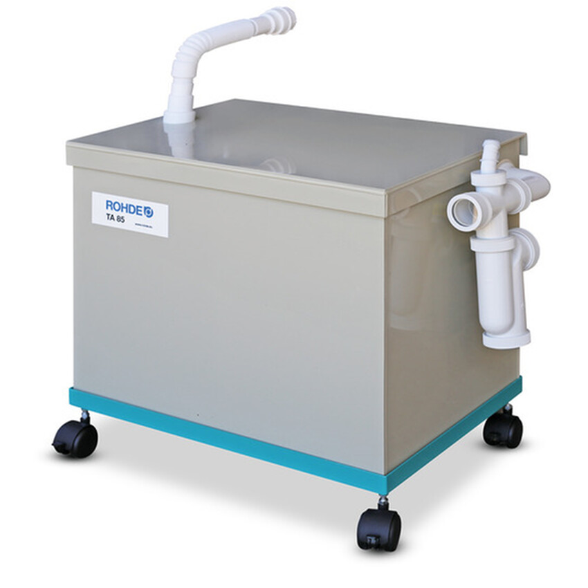 Photograph: Rohde Sedimentation Tank complete with lid.