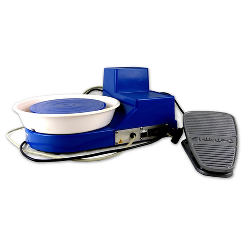 Photograph: Shimpo RK-5TF Belt-Drive Table Top Potter's Throwing Wheel (Foot Pedal)