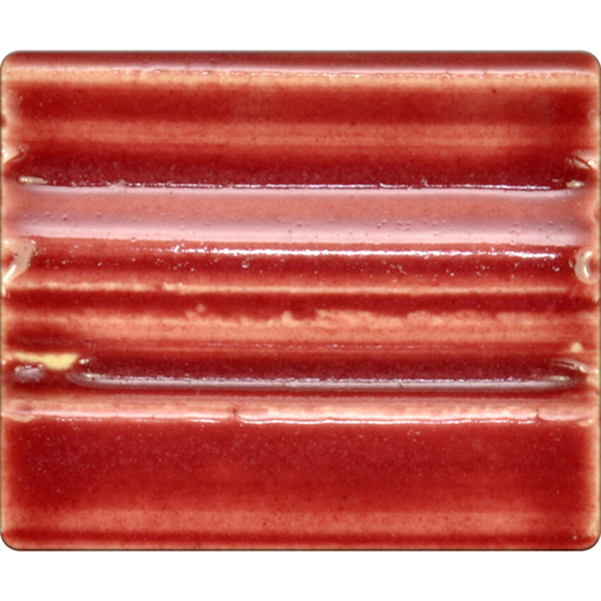 Photograph: Spectrum Cone 4-6 Brush-On Glaze: Crimson 454ml