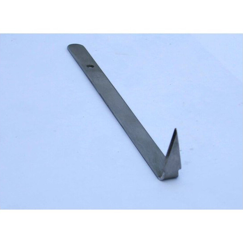 Photograph: Straight Triangle: Flat steel handle with right angle end - small