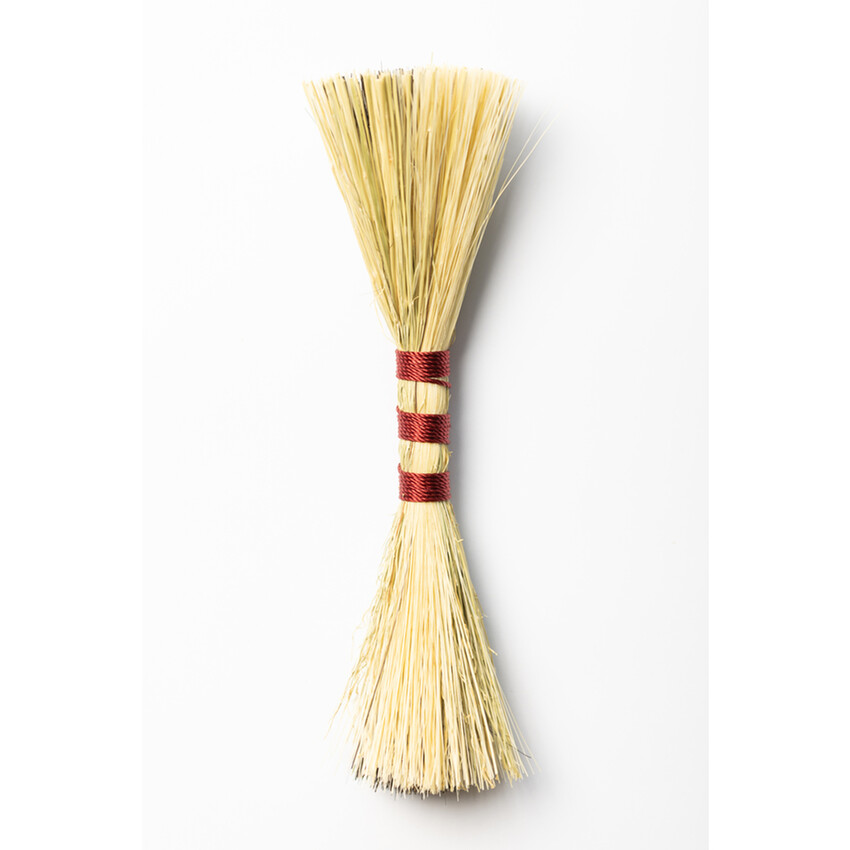 Photograph: The Mersey - Double Ended Hakeme Slip & Glaze Brush by Bristol Broomworks