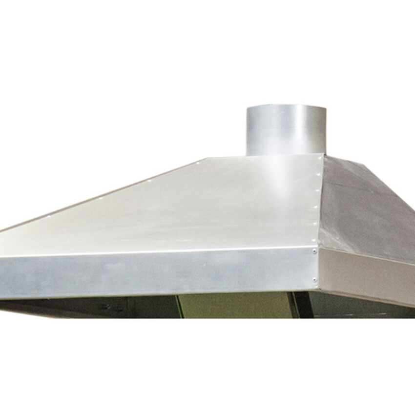 Photograph: Ventilation canopy in stainless steel 1070x820x260(>80)mm