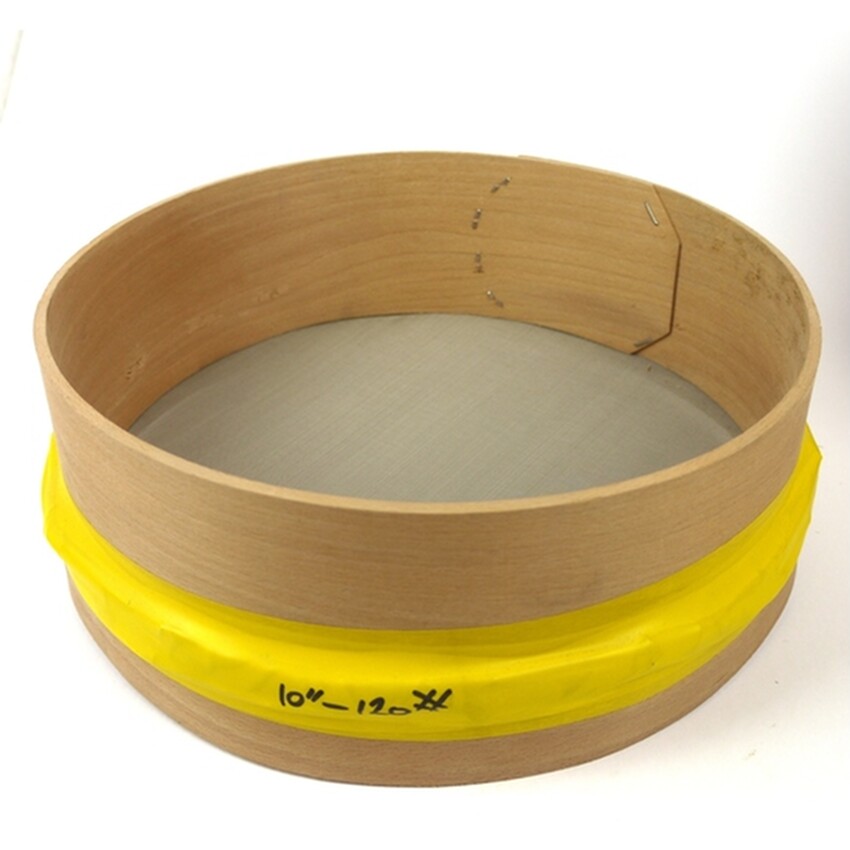 Photograph: Wooden Sieve 10in 120 Mesh