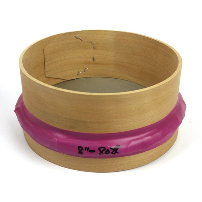 Photograph: Wooden Sieve 8in 80 Mesh