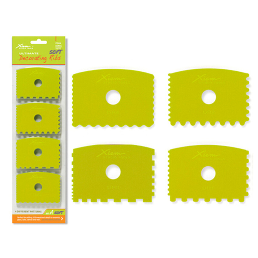 Photograph: Xiem Decorating Ribs Set of 4: Soft Flex, set A