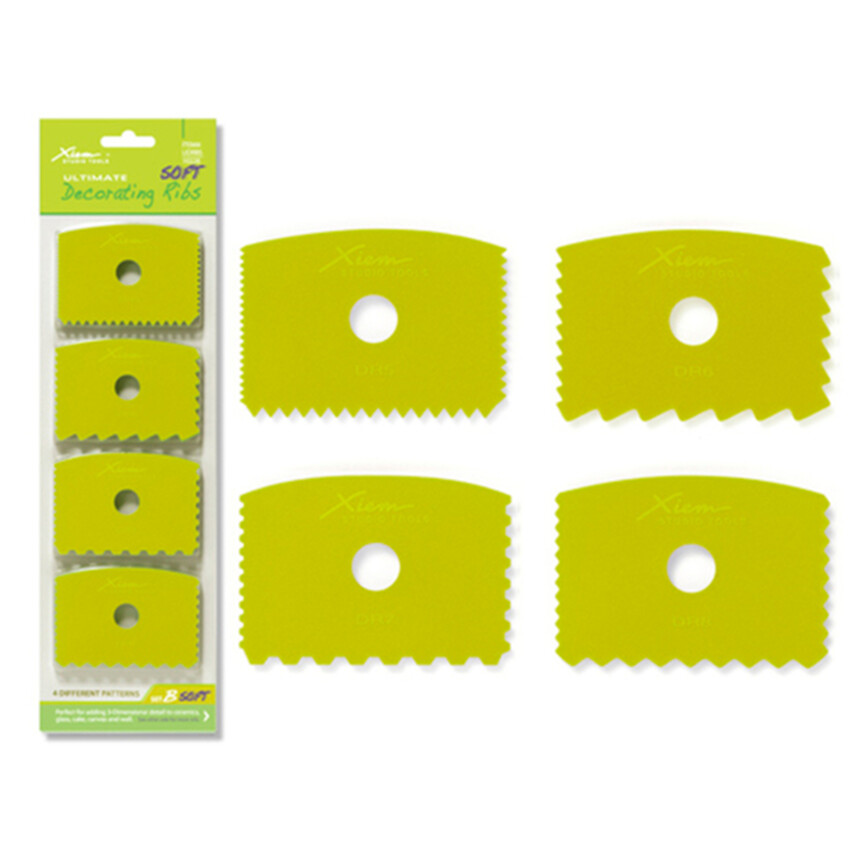 Photograph: Xiem Decorating Ribs Set of 4: Soft Flex, set B
