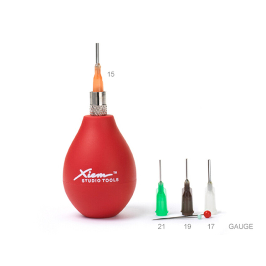 Photograph: Xiem Sliptrailer Bulb 1oz (with 4 tips 15,17,19,21 gauge)