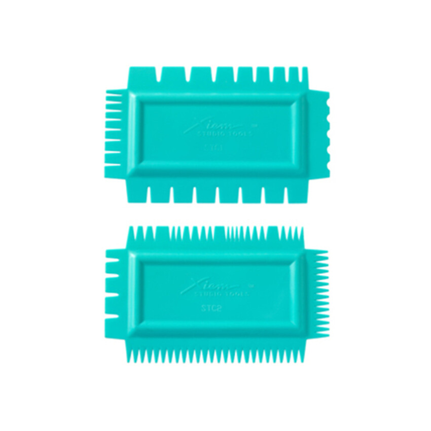 Photograph: Xiem Texture Combs Set of 2: Soft flex, set A