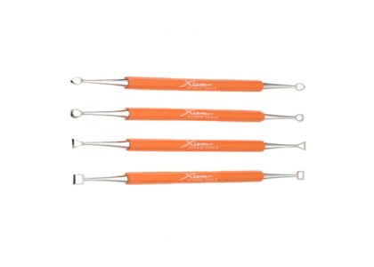 Carving Tool Set: pk/4 double ended carving & detailing tools, s/steel