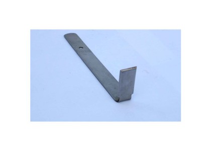 Rectangle: Flat steel handle with right angle end - large