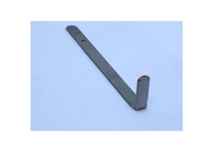 Curve Rectangle: Flat steel handle with right angle end - small