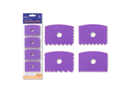 Xiem Decorating Ribs Set of 4: Firm flex, set A