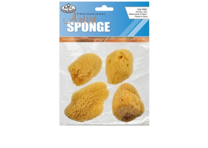 Natural Sponges: Medium Fine (Pack of 4)