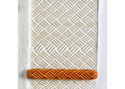 MKM 10cm HandRoller Design 23. Basketweave 2.