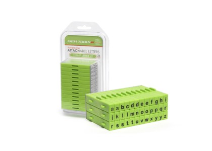 Xiem Attachable Letters Stamp Set: Lower case 36 pcs 10x6mm