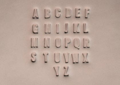 Ceramind Alphabet Letter Stamps [7mm] Oswald Bold Caps