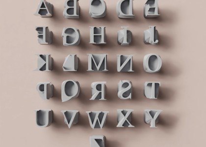 Ceramind Alphabet Letter Stamps [15mm] Times New Roman Caps