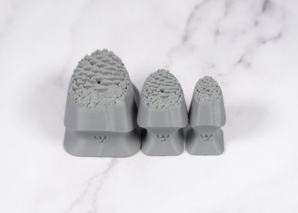 Ceramind Stamp Set: Photo Textured Fat Pinecone