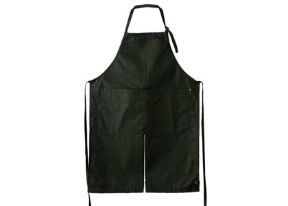 Fieldware Waxed Cotton Split Bib Apron - Rocket