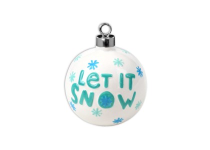 Let It Snow Ball Orn