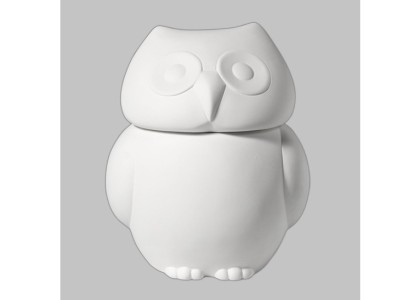 Owl Cookie Jar:3c/s:9.25x7.75