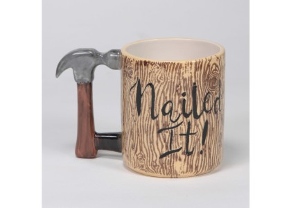 Handyman Mug (Hammer) by Mayco: 4.25 x 6 x 3.63D