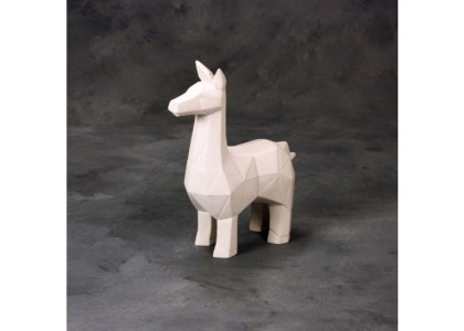 Faceted Llama - 7.25L x 3.75W x 9.5