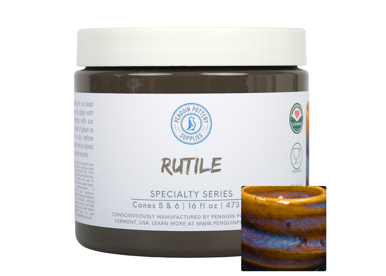 Penguin Speciality ^5-6 Glaze: Rutile 473ml Penguin Speciality ^5-6 Glaze: Rutile 473ml