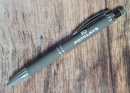 Soft-Touch Ballpoint Pen and Stylus
