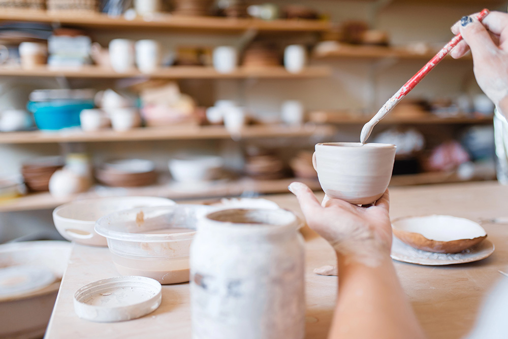 painting air dry clay